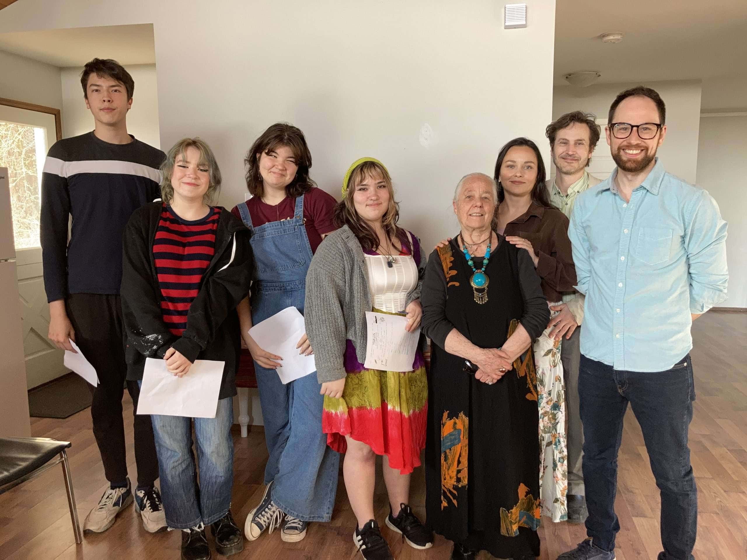 Photo of students from Evan Schultze class in 2023